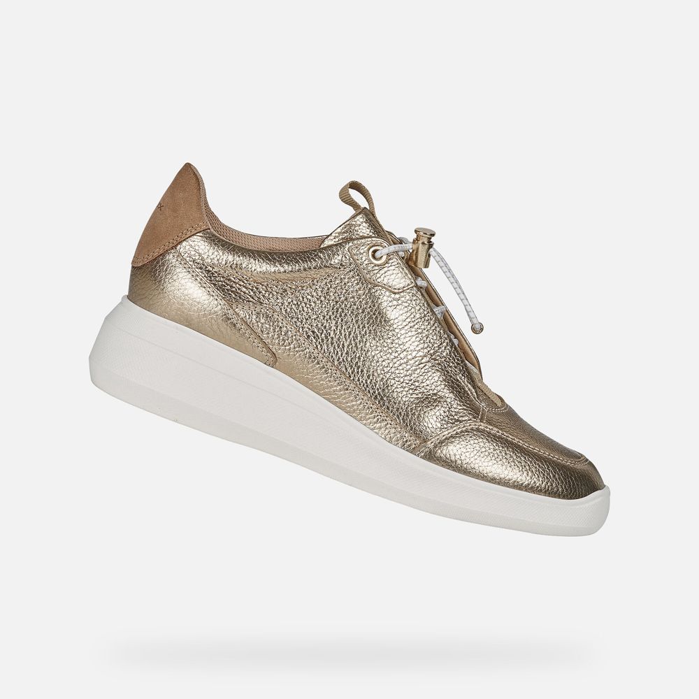 Geox Sneakers Gold Rubidia - Geox Womens Shoes - ULRHFV578